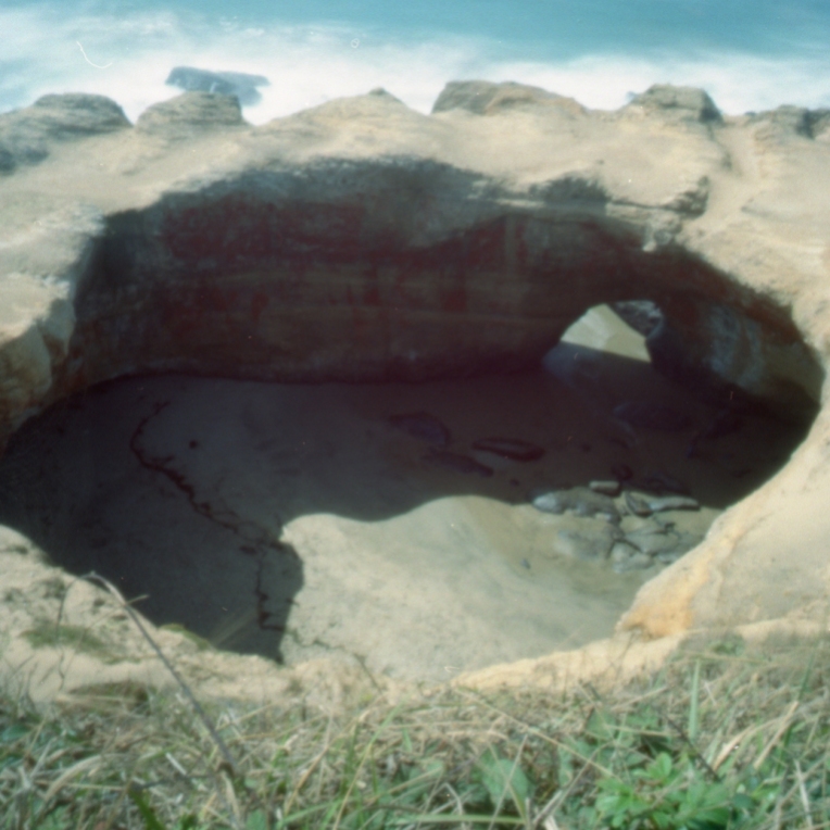 The Devil's Punchbowl empty of water! Taken in the Summer of 2015 with a TerraPin Bijou and Ektar.